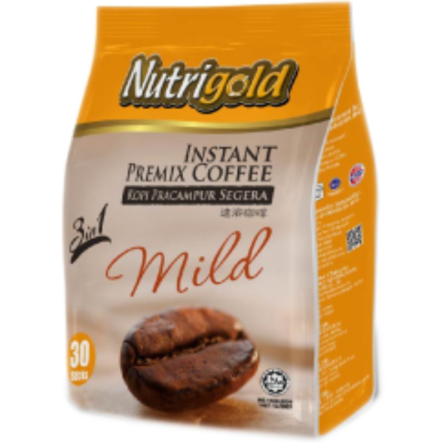 NUTRIGOLD 3IN1 COFFEE MIX MILD (20GX30 PACKS)